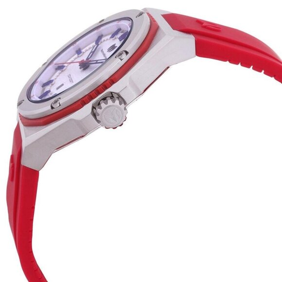 NWT Authentic Technomarine Coral Quartz Silver Dial Women's Watch - Picture 2 of 3